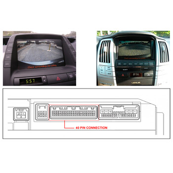 In Car Technologies Ltd  Προσθήκη κάμερας σε OEM Toyota Prius/ Lexus RX MFD GEN5 multi-display 40 pin connector   27.225