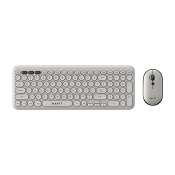 Havit Wireless Keyboard & Mouse Set English US Light Gray (KB254GCM) (HAVKB254GCM)