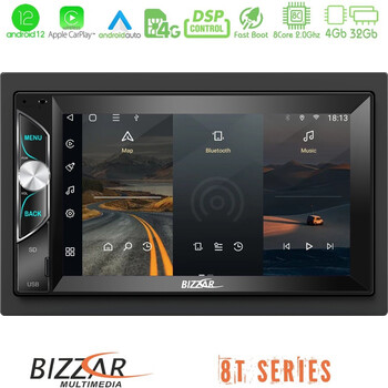 Bizzar oem 2din Deck 8core Android12 4+32gb Navigation Multimedia Deckless 7 με Carplay/androidauto u-8t-2069 Bizzar oem 2din Deck 8core Android12 4+32gb Navigation Multimedia Deckless 7 με Carplay/androidauto u-8t-2069