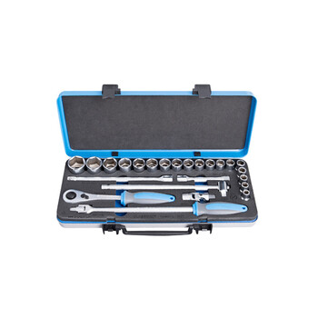 Unior 611939 Συλλογή από Kαρυδάκια 1/2" σε Mεταλλική Kασετίνα