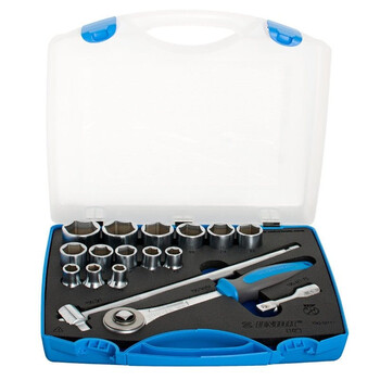 Unior 622022 Σετ με Καρυδάκια 1/2" σε Πλαστικό Κουτί 10-32/17 1900-6P17