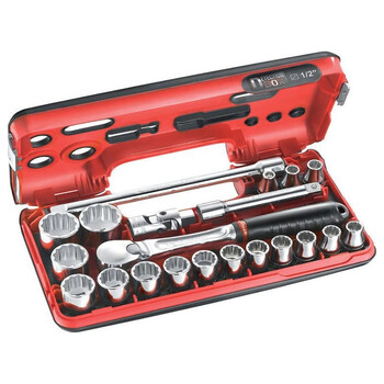 SL.DBOX1PB ΣΕΤ FACOM ΚΑΣΤΑΝΙΑ & ΚΑΡΥΔΑΚΙΑ 1/2" 21τεμ