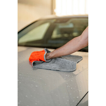 L3718.2 Lampa Πανάκι καθαρισμού Microfibre (Μικροΐνες) Διπλής Όψης Premium (40x60 cm) - Γκρι / Πορτοκαλί 1Τεμ. (L3718.2)
