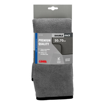 L3718.4 Lampa Πανάκι καθαρισμού Microfibre (Μικροΐνες) Διπλής Όψης Premium (50x70 cm) - Γκρι 1Τεμ. (L3718.4)
