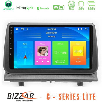 Bizzar c Series Lite 4core Android14 2+32gb  Dodge Nitro 2007-2011 Navigation Multimedia Tablet 9" u-c-Dg1697