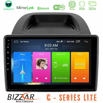 Bizzar c Series Lite 4core Android14 2+32gb  Ford Ecosport 2018-2020 Navigation Multimedia Tablet 10" u-c-Fd0279