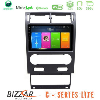 Bizzar c Series Lite 4core Android14 2+32gb  Ford Mondeo 2004-2007 Navigation Multimedia Tablet 9" u-c-Fd1064