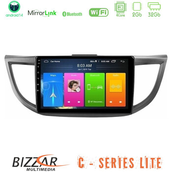 Bizzar c Series Lite 4core Android14 2+32gb  Honda crv 2012-2017 Navigation Multimedia Tablet 9" u-c-Hd0012