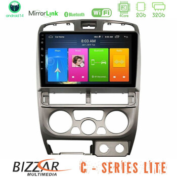 Bizzar c Series Lite 4core Android14 2+32gb  Isuzu d-max 2004-2006 Navigation Multimedia Tablet 9" u-c-Iz0769