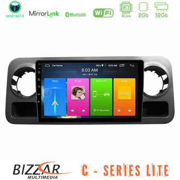 Bizzar c Series Lite 4core Android14 2+32gb  Mercedes Sprinter W907 Navigation Multimedia Tablet 10" u-c-Mb1463