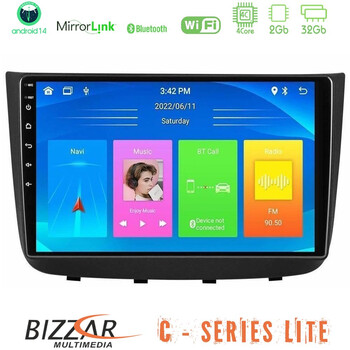 Bizzar c Series Lite 4core Android14 2+32gb  Mercedes Vito/viano 2003-2006 Navigation Multimedia Tablet 10" u-c-Mb1632