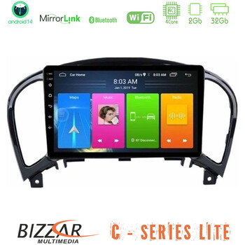 Bizzar c Series Lite 4core Android14 2+32gb  Nissan Juke Navigation Multimedia Tablet 9" u-c-Ns0755