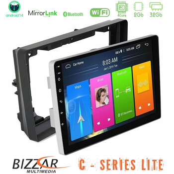 Bizzar c Series Lite 4core Android14 2+32gb  Peugeot 308 2013-2020 Navigation Multimedia Tablet 9" u-c-Pg0974