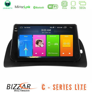 Bizzar c Series Lite 4core Android14 2+32gb  Renault Kangoo 2015-2018 Navigation Multimedia Tablet 9" u-c-Rn1027