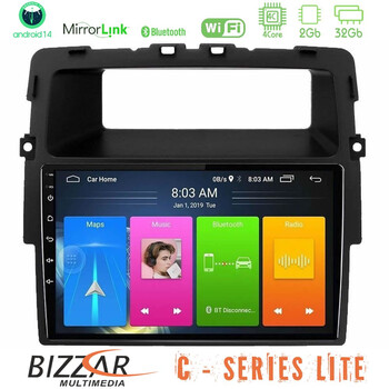 Bizzar c Series Lite 4core Android14 2+32gb  Renault/nissan/opel Navigation Multimedia Tablet 10" u-c-Rn1338