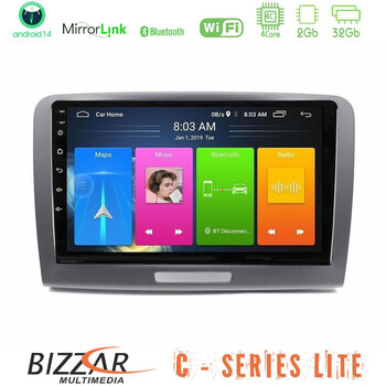 Bizzar c Series Lite 4core Android14 2+32gb  Skoda Superb 2008-2015 Navigation Multimedia Tablet 9" u-c-Sk1069