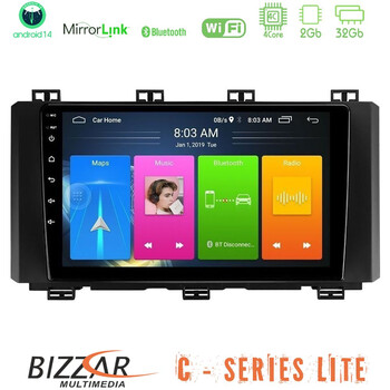 Bizzar c Series Lite 4core Android14 2+32gb  Seat Ateca 2017-2021 Navigation Multimedia Tablet 9" u-c-St015n