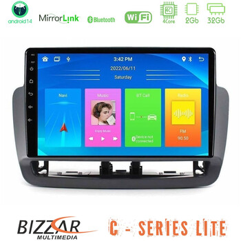 Bizzar c Series Lite 4core Android14 2+32gb  Seat Ibiza 2012-2015 Navigation Multimedia Tablet 9" u-c-St1832