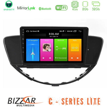 Bizzar c Series Lite 4core Android14 2+32gb  Subaru Tribeca 2007-2014 Navigation Multimedia Tablet 9" u-c-Su2062
