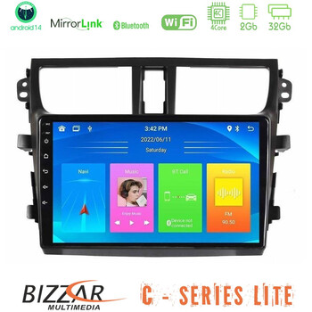 Bizzar c Series Lite 4core Android14 2+32gb  Suzuki Celerio 2014-2020 Navigation Multimedia Tablet 9" u-c-Sz0537