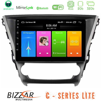 Bizzar c Series Lite 4core Android14 2+32gb  Toyota Avensis 2015-2018 Navigation Multimedia Tablet 9" u-c-Ty1319