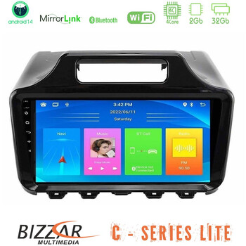 Bizzar c Series Lite 4core Android14 2+32gb  Toyota iq 2008 – 2015 Navigation Multimedia Tablet 9" u-c-Ty2197