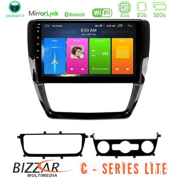 Bizzar c Series Lite 4core Android14 2+32gb  vw Jetta Navigation Multimedia Tablet 10" u-c-Vw0001