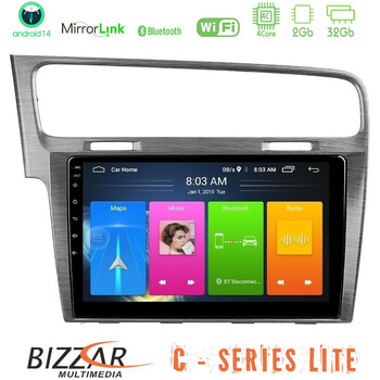 Bizzar c Series Lite 4core Android14 2+32gb  vw Golf 7 Navigation Multimedia Tablet 10" u-c-Vw0003al