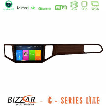 Bizzar c Series Lite 4core Android14 2+32gb  vw Sportsvan 2014-2020 Navigation Multimedia Tablet 9" (Ξύλινη Απόχρωση) u-c-Vw0135br