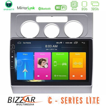 Bizzar c Series Lite 4core Android14 2+32gb     vw Touran 2003-2011 Navigation Multimedia Tablet 10" u-c-Vw1001