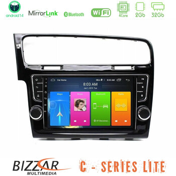 Bizzar c Series Lite 4core Android14 2+32gb  vw Golf 7 Navigation Multimedia Tablet 9"   (Oem Look) u-c-Vw1381