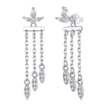 BAMOER σκουλαρίκια καρφωτά BSE1240 με κυβική ζιρκόνια, ασήμι 925, ασήμι