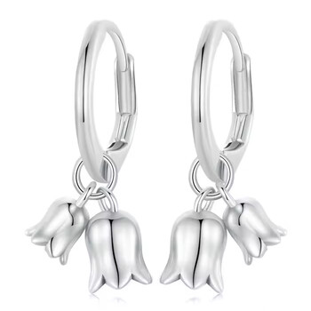 BAMOER σκουλαρίκια κρίκοι BSE909, ασήμι 925, ασημί