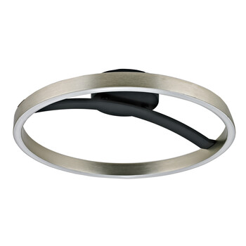 POWERTECH LED φωτιστικό οροφής HLL-0200, 29W, 4000K, Φ38x10cm, ασημί/μαύρο