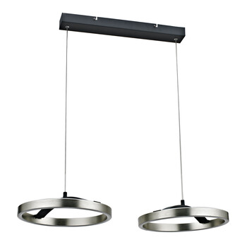 POWERTECH LED φωτιστικό οροφής HLL-0203, 42W, 4000K, 70x30x120cm, ασημί/μαύρο