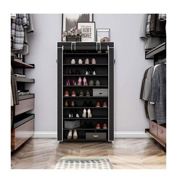 Stand Αποθήκευσης 40 Ζευγαριών Παπουτσιών Χρώματος Μαύρο 88 x 28 x 160 cm Songmics RXJ36H