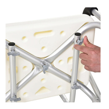 Αντιολισθητική Καρέκλα Μπάνιου με Ρυθμιζόμενο Ύψος HOMCOM 72-0007