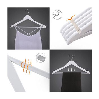 Σετ Ξύλινες Κρεμάστρες Ρούχων 20 τμχ Songmics CRW03W-20