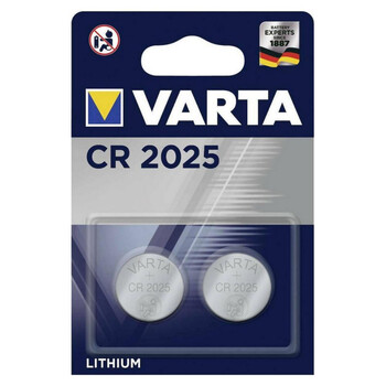 Varta CR2025 lithium battery 2pcs (VART18976)