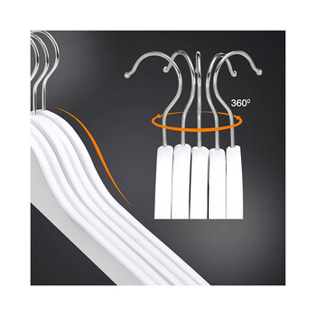 Σετ Ξύλινες Κρεμάστρες Ρούχων 20 τμχ Songmics CRW03W-20