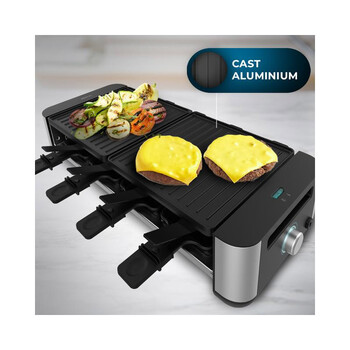 Ηλεκτρική Ψησταριά Raclette Grill 1400 W Cheese&Grill 16000 Inox Black Cecotec CEC-03224