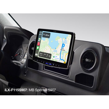 Alpine ILX-F115S907 Halo11 Media System for Mercedes Sprinter 907, car stereo featuring audio stream