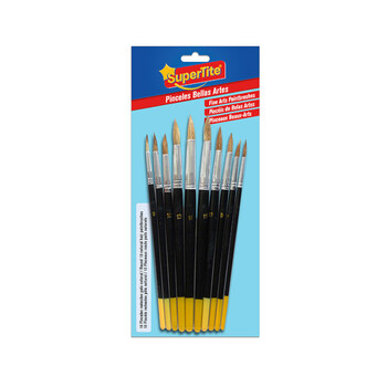Supertite 3121 Στρογγυλά Πινέλα Ζωγραφικής 10ΤΜΧ