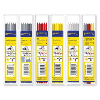 BLEISPITZ  1386 Ανταλλακτικά  Graphite για Bleispitz 6 τεμ