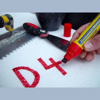 BLEISPITZ  1270-1 Ανεξίτηλος Μαρκαδόρος 4-12mm Κόκκινο 1 τεμ