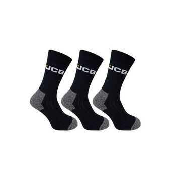 JCB JCB000025 Work Μαύρο Κάλτσες Εργασίας Ανδρικές 3 Ζεύγη 39-46