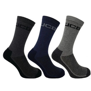 JCB JCB000138 Everyday Μαύρο-Μπλέ Κάλτσες Εργασίας Ανδρικές 3 Ζεύγη 39-46