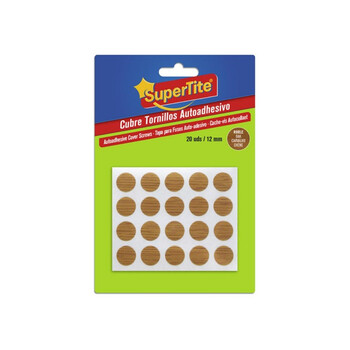 Supertite 8082 Στρογγυλά Αυτοκόλλητα για Κάλυψη Βιδών Δρυς 20ΤΜΧ