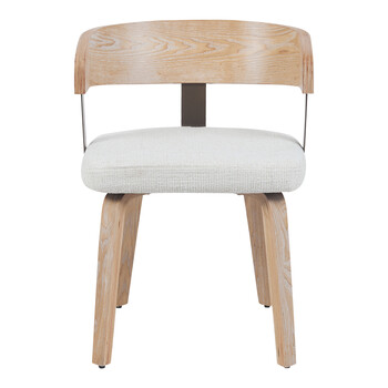 Πολυθρόνα Anesy pakoworld μέταλλο-ξύλο με ύφασμα σε μπεζ απόχρωση 53.5x51x72εκ