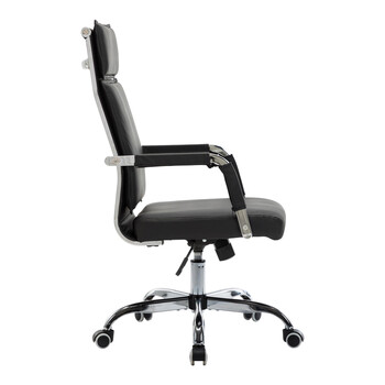 Καρέκλα γραφείου διευθυντη Mavel pakoworld PU μαύρo 55x62x100-110εκ